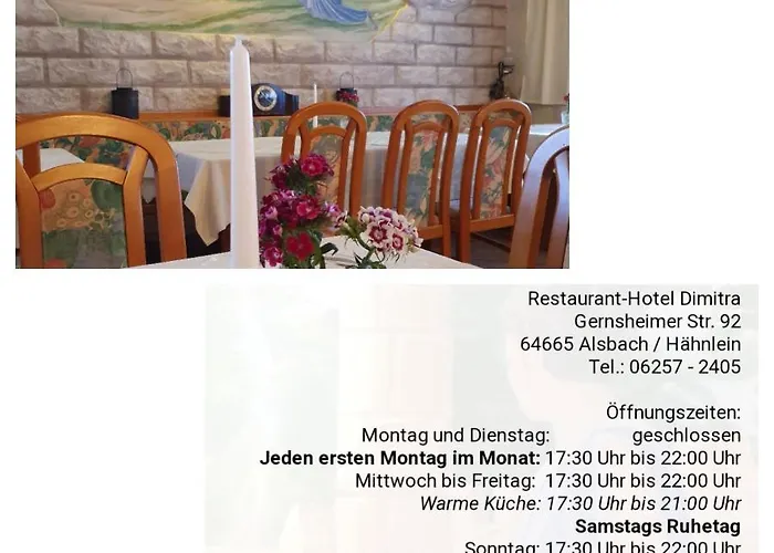 Restaurant-hotel Dimitra Alsbach-Hahnlein